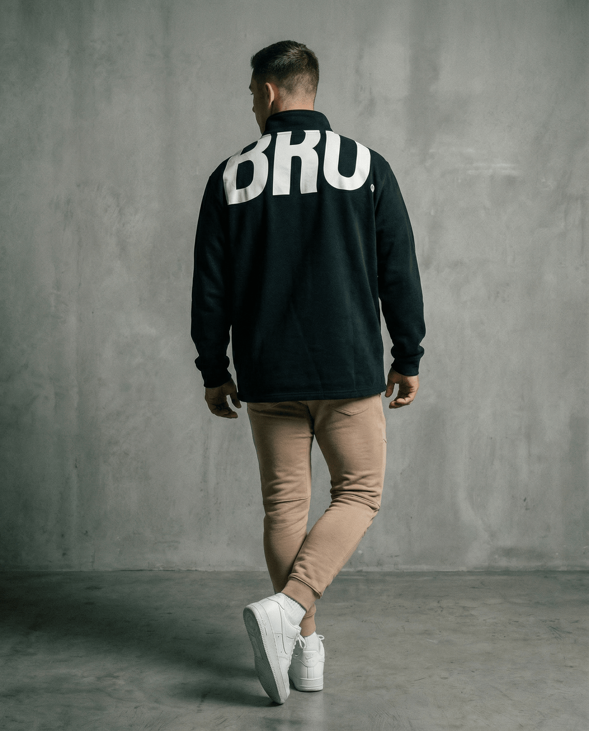 Sweat oversize homme noir Biggy - BRO Apparel, vue 4