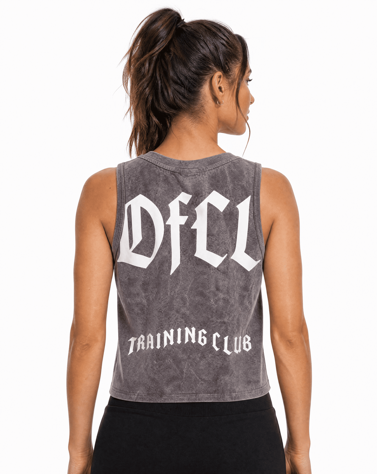 Débardeur fitté femme gris délavé Training Club - BRO Apparel, vue 2