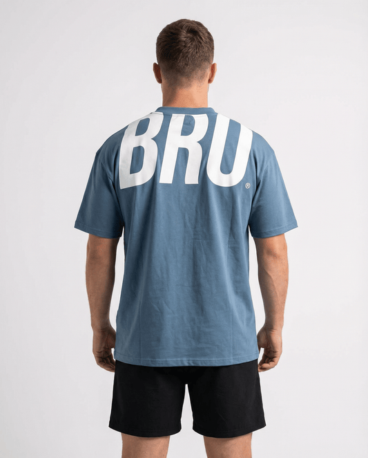 T-shirt de sport oversize homme bleu Impact - BRO Apparel, vue 2