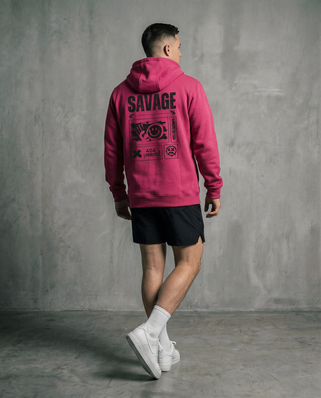 Athlète homme de dos en sweat oversize BRO Apparel