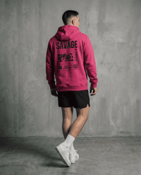 Sweat à capuche rose Heavy unisexe - BRO Apparel, vue 2
