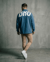 Sweat oversize homme bleu Biggy - BRO Apparel, vue 3
