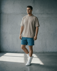 Short de sport homme bleu Impact - BRO Apparel, vue 3