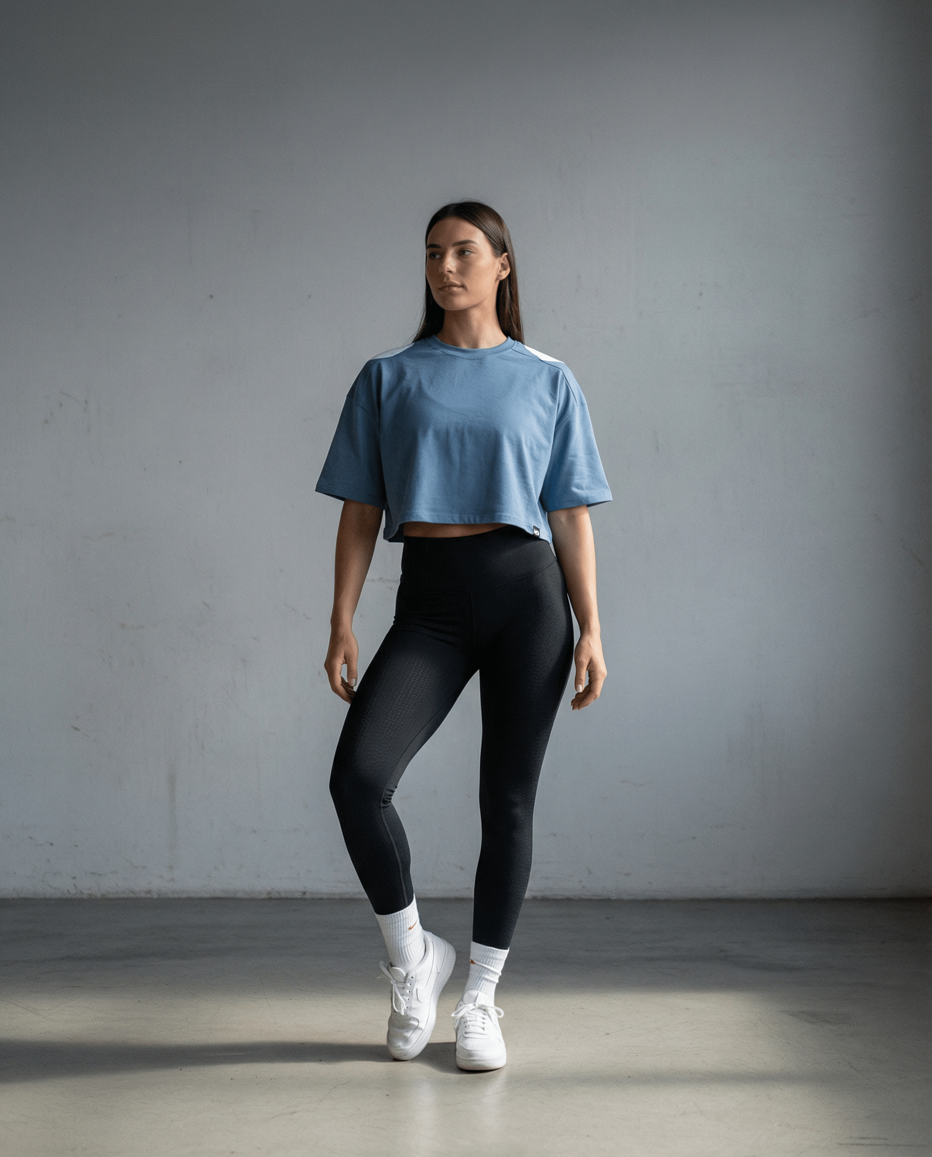 Crop Top Oversize Blue - Impact
