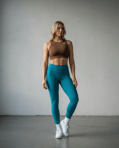 Legging de sport femme bleu canard Wonger - BRO Apparel, vue 4