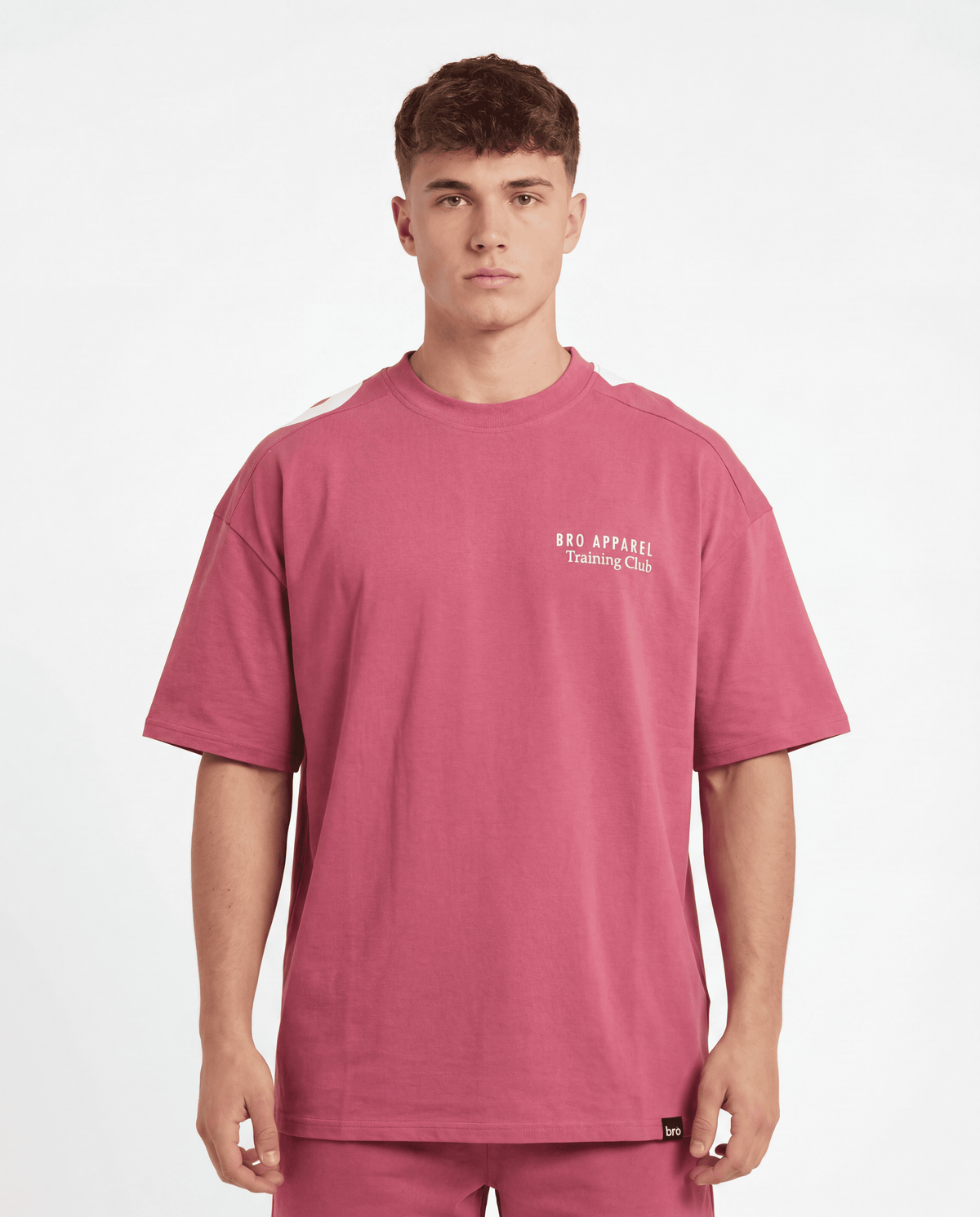 T-shirt oversize homme framboise Training Life - BRO Apparel