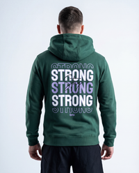 Sweat à capuche vert forêt Heavy unisexe - BRO Apparel, vue 2