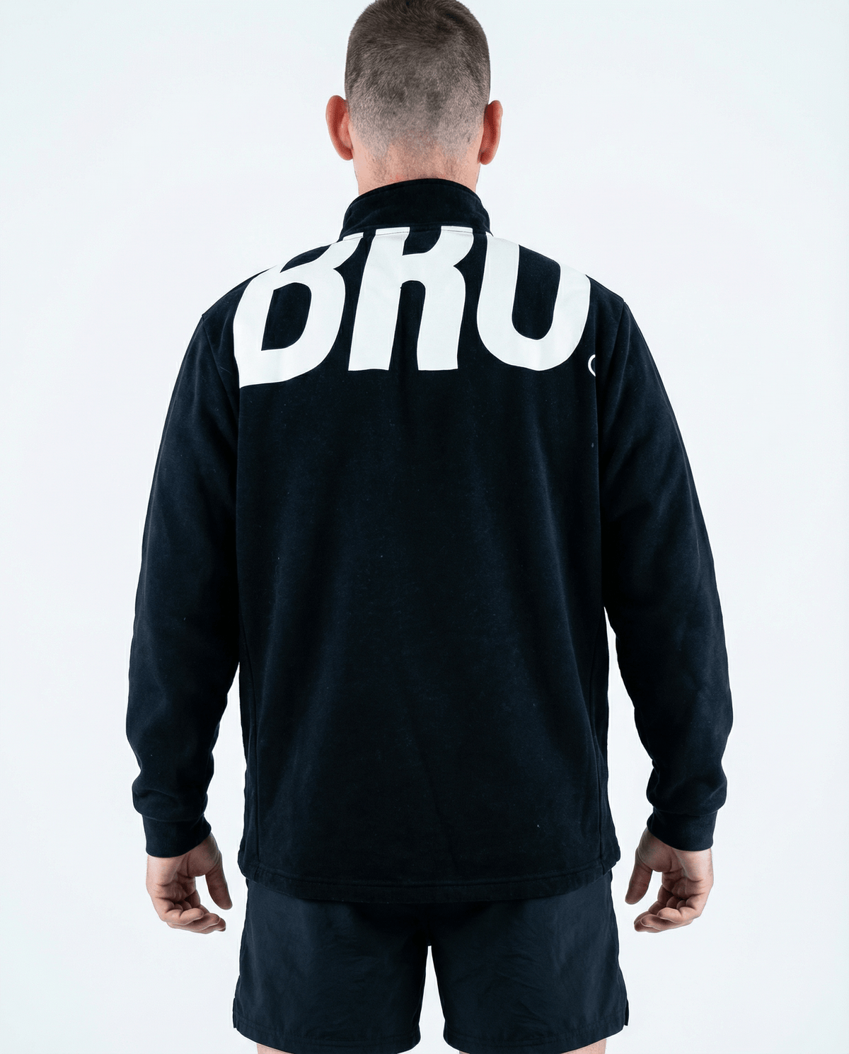Sweat oversize homme noir Biggy - BRO Apparel, vue 2