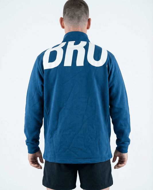 Sweat oversize homme bleu Biggy - BRO Apparel, vue 2