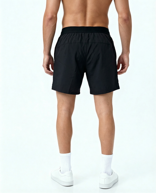 Short de sport homme noir PrFormance - BRO Apparel, vue 2
