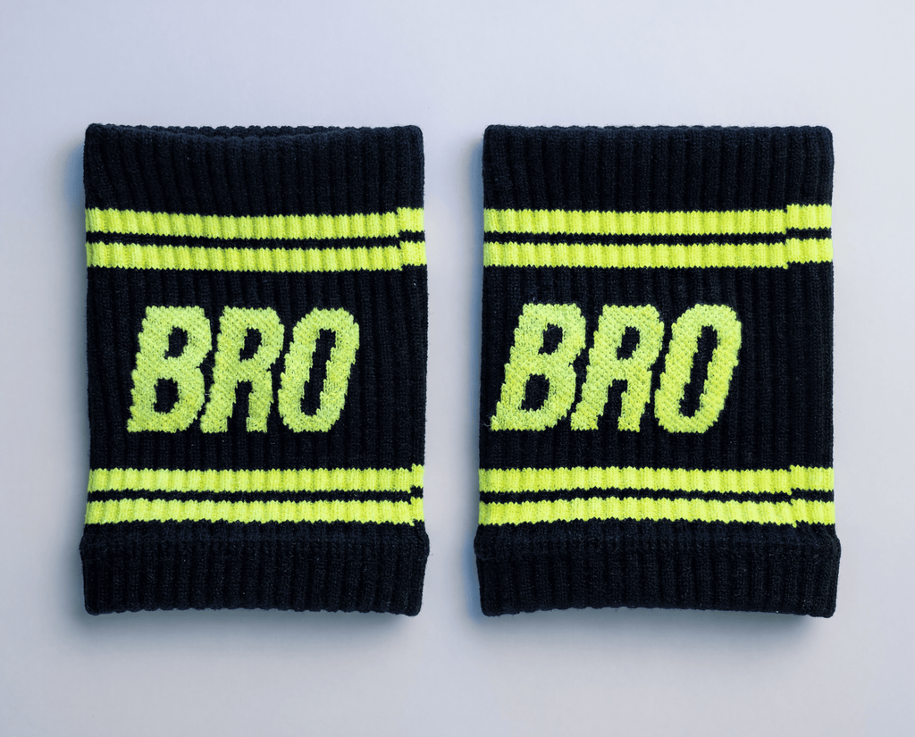 Sweatbands Noir & Jaune Fluo