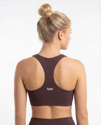 Brassière de sport dos nageur SCULT Bra maintien fort dark moka - BRO Apparel, vue 2