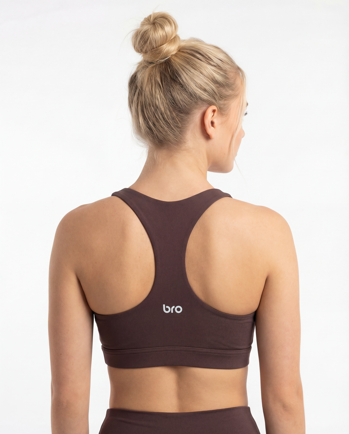 Brassière de sport dos nageur SCULT Bra maintien fort dark moka - BRO Apparel, vue 2
