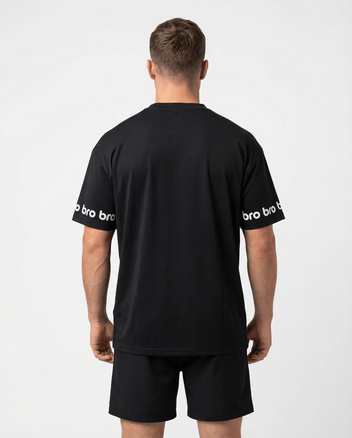 T-shirt de sport oversize homme noir Impact - BRO Apparel, vue 2