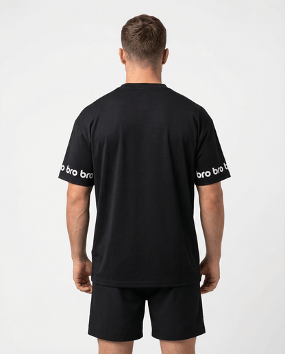 T-shirt de sport oversize homme noir Impact - BRO Apparel, vue 2