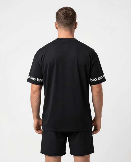 T-shirt de sport oversize homme noir Impact - BRO Apparel, vue 2