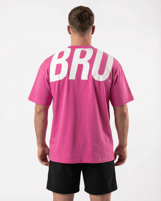 T-shirt de sport oversize homme rose Impact - BRO Apparel, vue 2