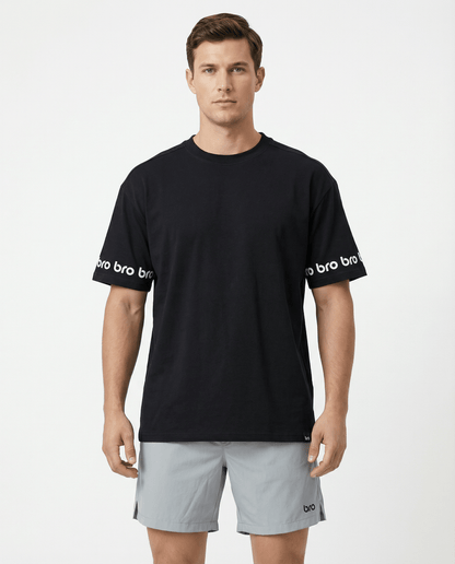 T-shirt de sport oversize homme noir Impact - BRO Apparel