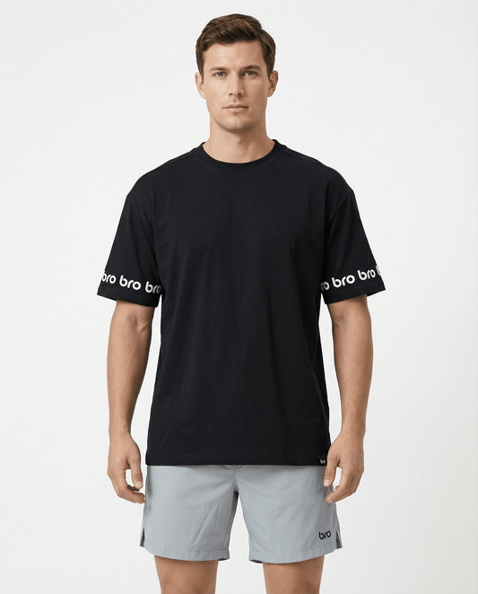 T-shirt de sport oversize homme noir Impact - BRO Apparel