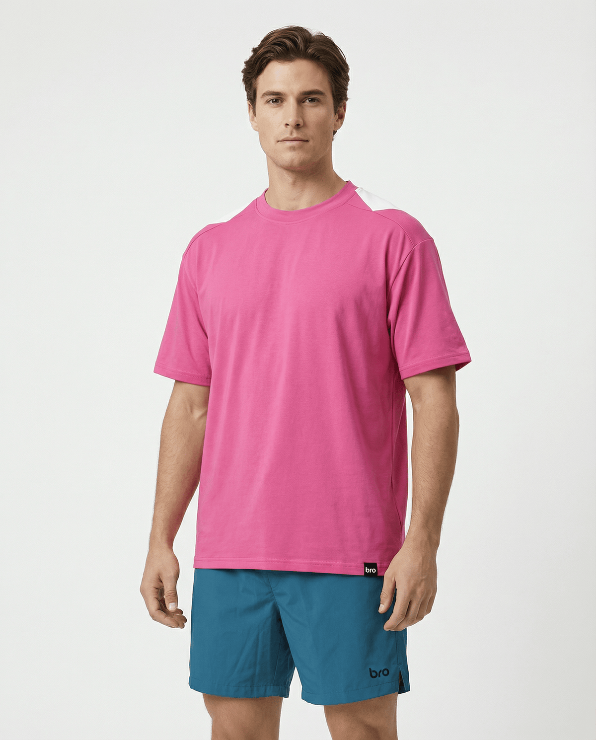 T-shirt de sport oversize homme rose Impact - BRO Apparel